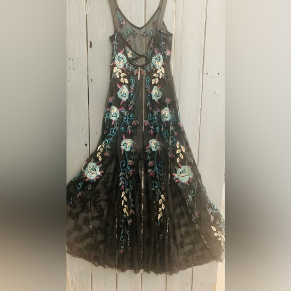 👗RARE Free People Black Sheer Maxi Dress-NWOT! - Picture 4 of 12